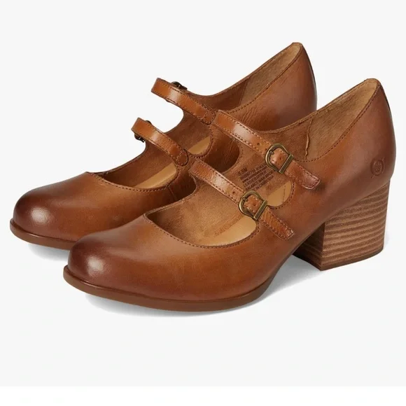 Born Tan Karalee Mary Jane Pumps - Picture 7 of 12